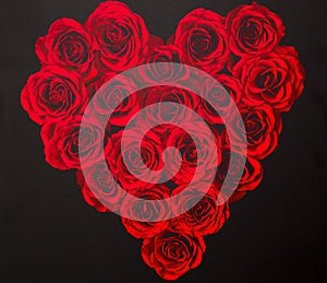 Love Heart From Roses