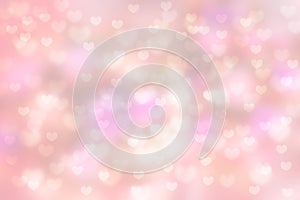 Love heart shape beautiful bokeh background