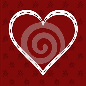 Love Heart on Valentine's background