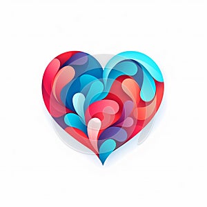 love heart valentine\'s logo