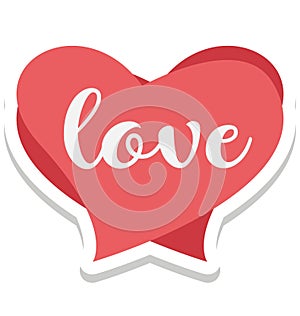 In love heart Vector Icon editable