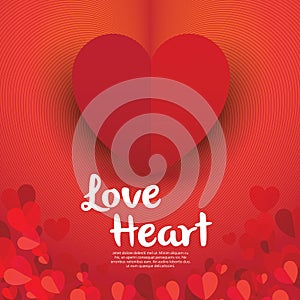 Love Heart Vector Illustrator