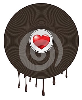 Love Heart in Vinyl