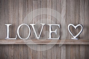 Love Heart Wood Background