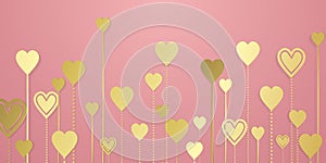 Love hearts background