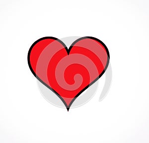 Love Hearts flat icon.