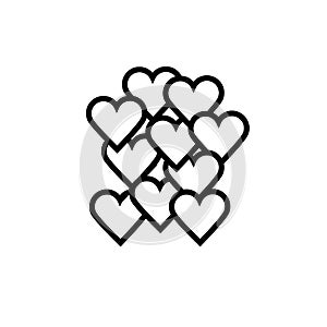love hearts icon