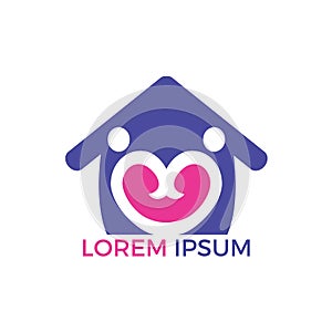 Love House Logo Design.