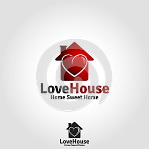 Love House Logo - Lovely Family Live Place