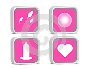 Love icon set