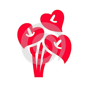 Love icon or Valentine`s day sign designed for celebration
