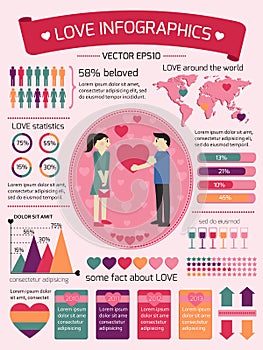 Love infographics elements