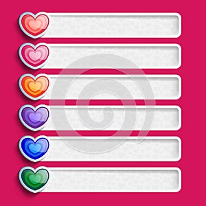 Love infographics elements for valentines day.
