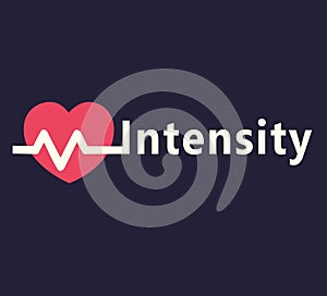 love intensity text and design with symbol . love intensity text and design with symbol .