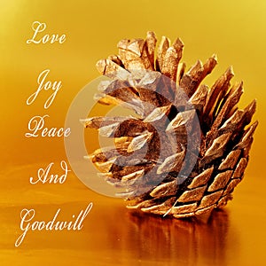 Love, joy, peace and goodwill