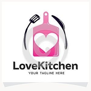 Love Kitchen Logo Design Template Inspiration