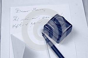 Love letter and fountain pen