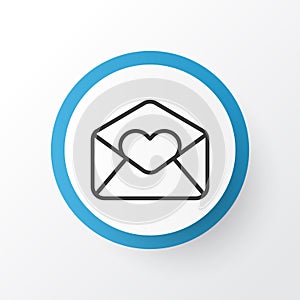 Love Letter Icon Symbol. Premium Quality Greeting Email Element In Trendy Style.