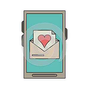 Love letter on samrtphone