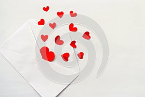 Love Letter On Valentine`s Day