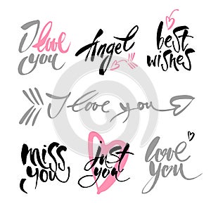 Love lettering background