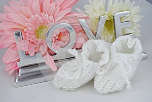 Love in letters with babysocks