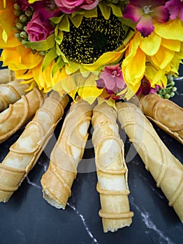 Love letters or kuih kapit or kuih sepit