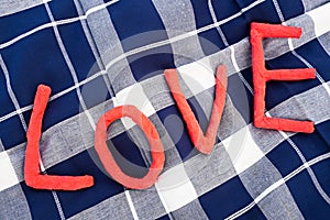 Love letters over a picnic blanket