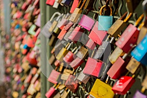 Love Locks on a Bridge in Cologne