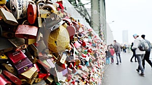 Love locks, Cologne Germany