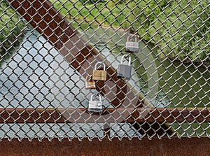 Love Locks On Fence