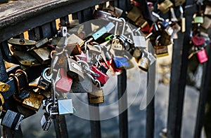 Love locks at Nyhavn