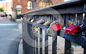 Love locks at Nyhavn