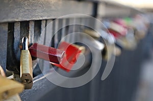 Love locks at Nyhavn