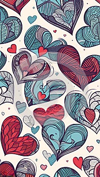 Love logo illustration background pretty emotions colourful