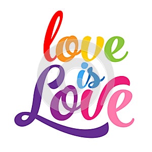 Love is love - LGBT pride slogan