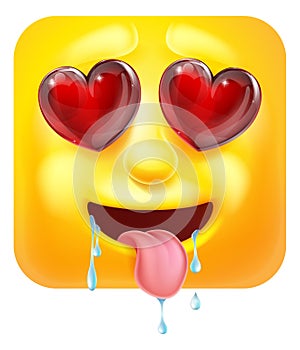 Love or Lust Emoji Emoticon Icon Cartoon Character
