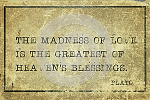 Love madness Plato