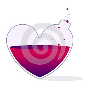 Love magic potion vector