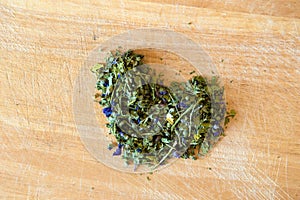 Love for mallow herbal tea