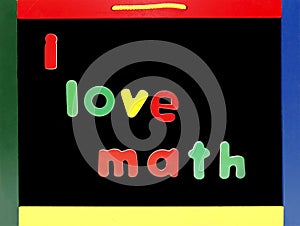 Love math chalkboard