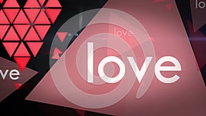 Love Motion Graphic Looping Animation Background