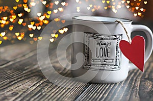 Love mug.Valentines day