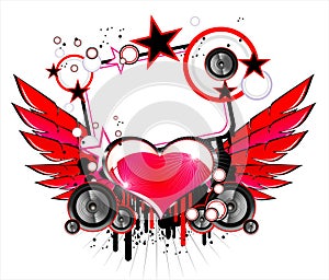 Love and Music Background