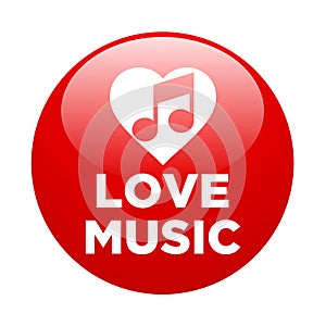 Love music button