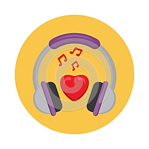 Love Music vector icon Which Can Easily Modify Or Edit
