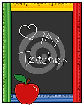 Love My Teacher Blackboard