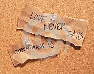 Love never fails photo