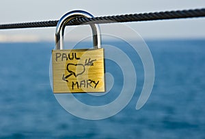 Love padlock