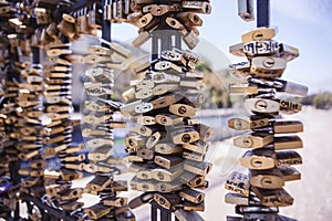 Love Padlocks Bridge Fence